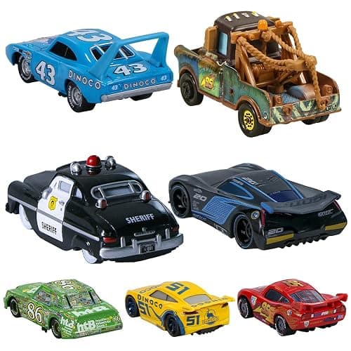 7PCS Car Toys 2 3 Cruz Sheriff The King Jackson Car Diecast Toy Set for Kids Boys thumbnail 3