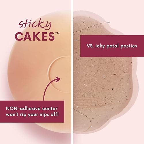 CAKES Body® sticky Circle Nipple Covers for Women - The Viral Sticky Boobs With an Adhesive-free nip nook™ thumbnail 4