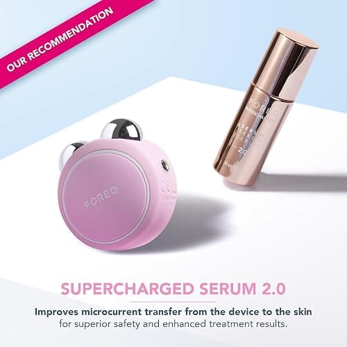 FOREO BEAR Mini Microcurrent Facial Device - Face Sculpting Tool - Firm & Contour - Reduce Double Chin - Non-Invasive - Increases Absorption of Facial Skin Care Products - Pearl Pink thumbnail 4