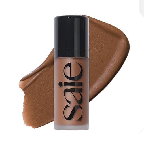 Saie Dew Bronze - Hydrating Liquid Bronzer Stick For a Sun Kissed Glow - Liquid Contour Stick Infused with Nourishing Skin Care Ingredients - Sculpted Face Makeup Essential - Spritz (0.4 oz) - Image 1