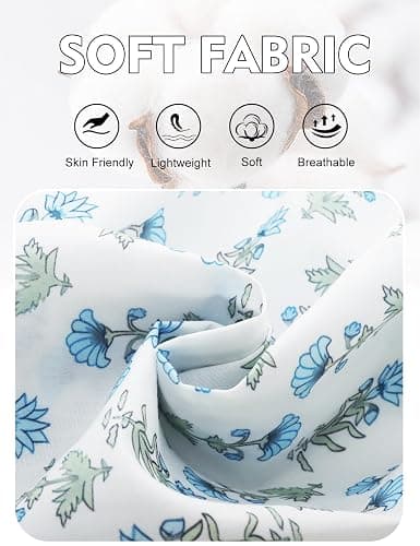 Flygo Floral Pajamas Set for Women 2 Piece Lounge Set Ruffle Cami Top and Shorts Pj Set Sleepwear thumbnail 6