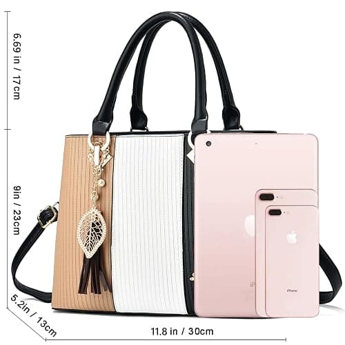 SiMYEER Purses and Handbags for Women Leather Tote Shoulder Bag Medium Satchel Purse Top Handle Bags for Ladies thumbnail 6