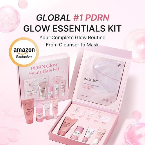 medicube PDRN Glow Essentials Kit, Mini Skincare Travel Set, 5-Step Routine thumbnail 2