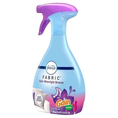 Febreze Fabric Spray, Air Freshener, Odor-Fighting Fabric Refresher, Couch and Linen Spray, Sneaker Balls Alternative, Multi-Use, Gain Moonlight Breeze Scent, 23.6 fl oz thumbnail 9
