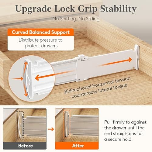 Lifewit 12 Pack 4" High Drawer Dividers, Adjustable Drawer Organizer Clothes thumbnail 5