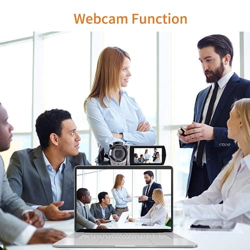 kicteck Video Camera Camcorder Digital Camera Recorder Full HD 1080P 15FPS 24MP 3.0 Inch 270 Degree Rotation LCD 16X Zoom Camcorder with 2 Batteries(604s) thumbnail 5