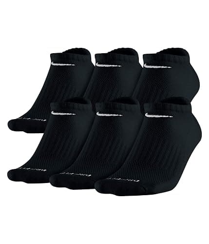Nike Everyday Plus Cotton Cushioned Dri-Fit No Show Socks (6 Pair) - Image 1
