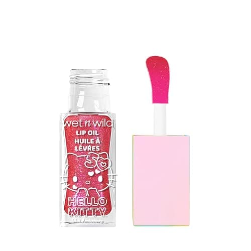 wet n wild Hello Kitty Glitter Lip Oil, New 10 Oil Infused Formula, Warm Apple Pie Lightly Scented, Sparkly Bold Colors, Cruelty-Free & Vegan - Purrfect thumbnail 5
