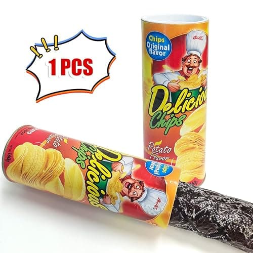 Blppldyci The Potato Chip Snake Can Jump Spring Toy Gift April Fool Day Halloween Party Decoration Jokes in A Gag Prank Large Size (Potato Chip Style)(1pcs) thumbnail 4