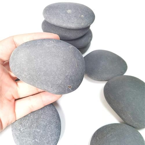 lifetop 120PCS Painting Rocks, DIY Rocks Flat & Smooth Kindness Rocks for Arts, Crafts, Decoration, Medium/Small/Tiny Rocks for Painting,Hand Picked for Painting Rocks… - 120PCS thumbnail 4