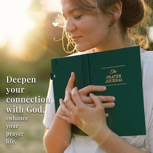 JUBTIC Prayer Journal for Woman, Christian Planner, Bible Journal with Verse, 60 Weeks Scripture, Faith & Devotional Journal, Bible Study Notebooks for Note Taking, Christian Gifts (Dark Green) thumbnail 6