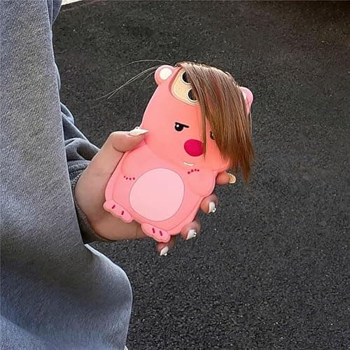 QoKcoahn Case Compatible with iPhone 17,Cute 3D Kawaii Funny Ugly Beaver Cartoon Cover with Keychain Soft Silicone Gel Drop Protector Women Girls thumbnail 2