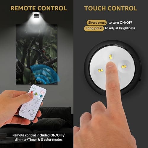 Matte Black Rechargeable Poster Lights thumbnail 4