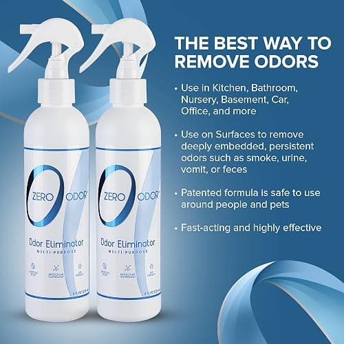 Zero Odor - Multi-Purpose Strong Odor Eliminator for Home, Office, Car, Bathroom, Hotel, Room Deodorizer, and Odor Neutralizer, 8oz Two Pack thumbnail 6