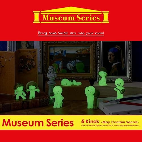 Smiski Museum Series - (1) Assorted Sealed Blind Box Original Glow in The Dark Mini Figures - No Choice Available | Sealed blind box; one random Smiski Museum figure. thumbnail 4