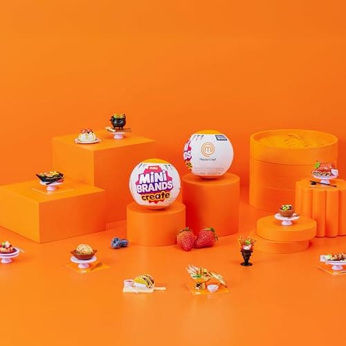 Mini Brands Create MasterChef Series 2 by ZURU (2 Pack) – Real Mini Dishes with Ingredients, UV LED Tool & Recipe Card | DIY Toy Capsule Non-Edible Collectible for Kids, Teens, and Adults. thumbnail 4