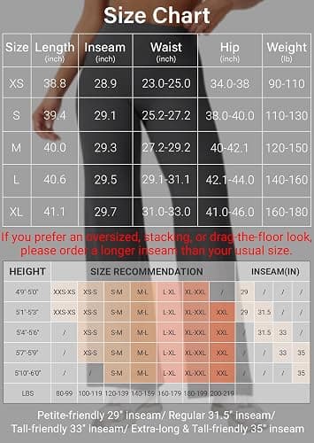 YEOREO Workout Leggings Womens No Front Seam Straight Leggings 29"/ 31.5"/ 33"/ 35" High Waist Buttery Eddiy Gym Yoga Pants thumbnail 5