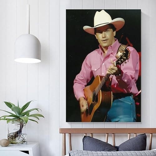 XIANEOU American Country Musician George Strait Poster Famous Singer Artist Poster Canvas Wall Art Poster For Room Aesthetic And Decor (7) Pictures For Living Room Bedroom Decor08x12inch(20x30cm) thumbnail 5