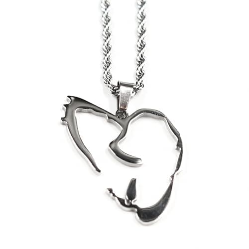 PiecesBeach Custom XXX Heartbreak Stainless Steel Necklace, Hiphop Punk Rock Pendant Titanium Jewelry, Gift Choice - Image 1