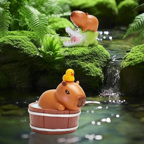 LUCKJOY Capybara Series Blind Box Figures, Cute Capybara Mystery Bag Random Design Action Figures Collectible Toys Home Decorations, Holiday Birthday Gifts, Single Box thumbnail 6