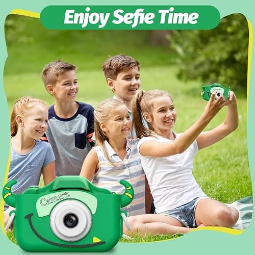 Goopow Kids Camera Toys for 3-8 Year Old Girls Boys,Children Digital Video Camcorder Camera with Cartoon Soft Cover, Best Chritmas Birthday Festival Gift for Kids thumbnail 5