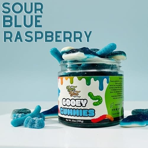 Sour Gooey Gummies, Sour Blue Raspberry Candy, Gummy Candy Mix, Ooze Gummies, Liquid Gummy 13 oz thumbnail 5