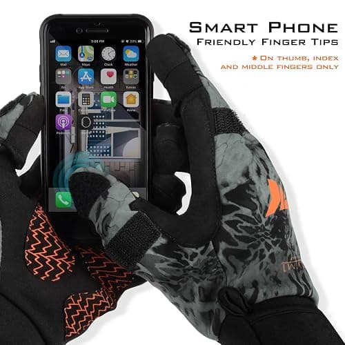 KastKing Mountain Mist Cold Winter Weather Fishing Gloves for Men and Women - Ideal for Ice Fishing, Photography, or Hunting thumbnail 2