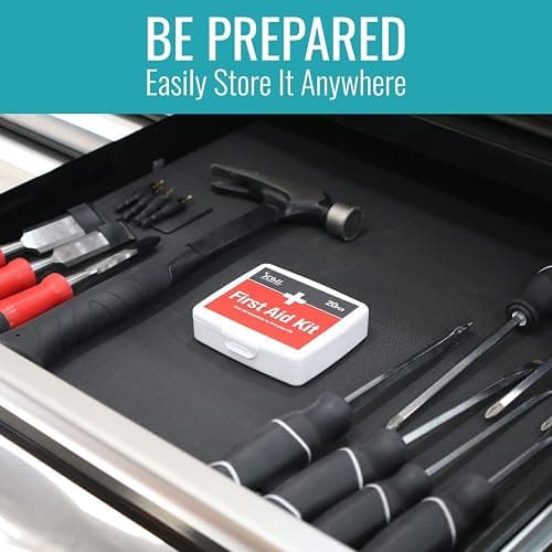 DMI First-Aid Kit, Mini 20-Piece Kit, Small and Compact All-Purpose Use for Minor Cuts and Scrapes, Durable Water-Resistant Case, Convenient and Portable, FSA & HSA Eligible thumbnail 7