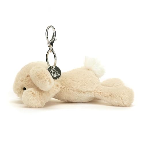 Jellycat Smudge Rabbit Bag Charm, 3 inches - Rabbit & Bunny Plush Keychain - Great Gift Idea thumbnail 3