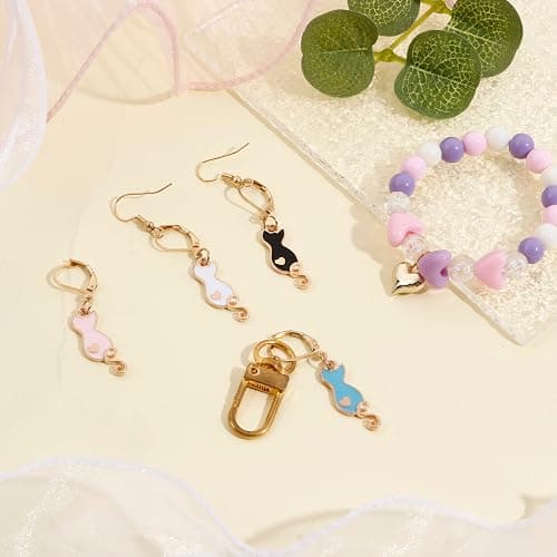 DoreenBeads Stitch Markers for Crocheting and Knitting, Alloy Enamel Crochet Marker Crochet Gifts for Knitting Weaving Sewing Accessories Quilting Jewelry Making thumbnail 2