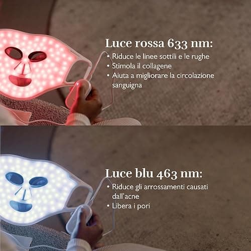 Silk'n Maschera LED viso I LED Face Mask 100 I Maschera per la cura del viso con tecnologia luce LED I senza fili, in silicone, 100 LED thumbnail 6