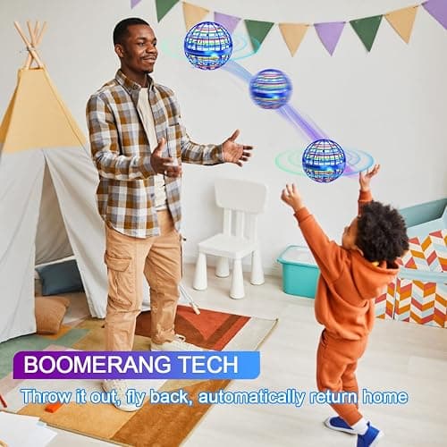 Taikcsut 2025 Upgraded Flying Orb Ball Toy, Hover Boomerang Ball Spinner Mini Drone - Magic Floating Galactic Fly Spinning Orb, for Boys Girls and Kids thumbnail 4
