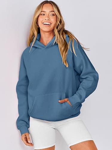 ANRABESS Women Hoodies Oversized Fleece Long Sleeve Comfy Casual Basic Pullover Sweatshirts 2025 Fall Outfits Y2K Clothes thumbnail 2