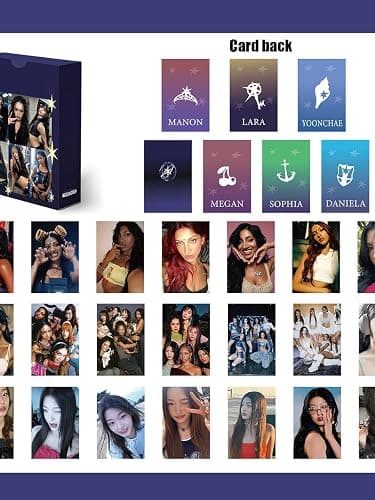 55Pcs Katseye Photocards Katseye Merch Lomo Cards Set Novel Idol Album Photo Cards Set Gift for Fans thumbnail 3