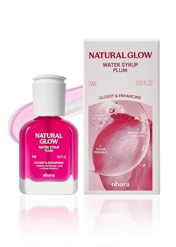 ohora 2-in-1 Sheer Nail Polish & Strengthener – Plum | Tinted Nail Concealer | Hardener for Weak, Damaged Nails | Nail Care Polish with Glossy Finish | Water-Syrup Formula, 15 mL - Image 1