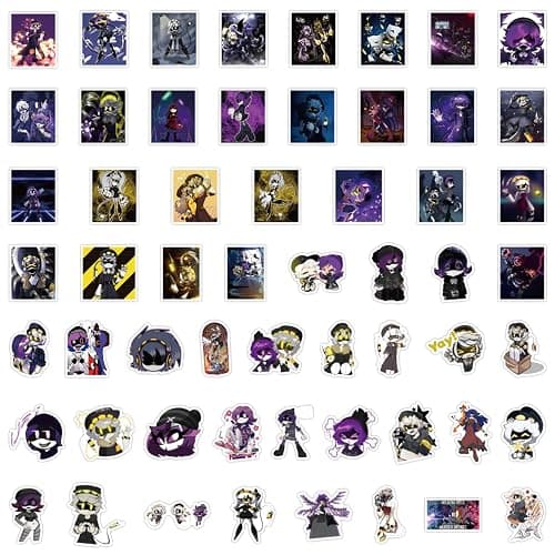 Auony Murder Drones Stickers, 110Pcs Waterproof Vinyl PVC Decals, Water Bottle, Laptop, Phone Stickers, Murder Drones Merch for Kids, Teens, Girls thumbnail 4