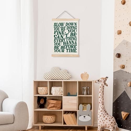LUVADIAN Song Lyrics Wall Art, Disco Pop 70s Retro Poster Hanger Frame, Funky Trendy Wall Decor for Home Studio Bedroom Girls Room, Gifts for Music Lovers 12x16 Inches thumbnail 4