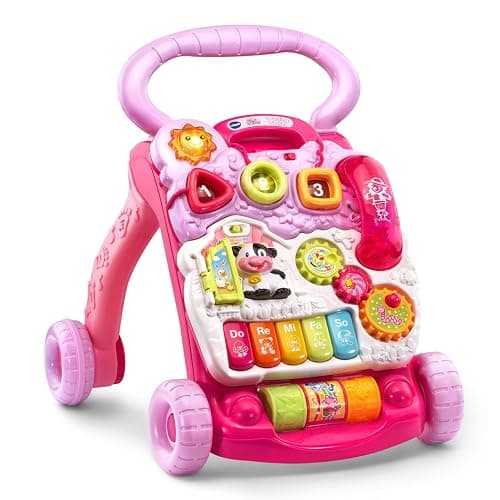 VTech Sit-to-Stand Learning Walker (Frustration Free Packaging), Pink thumbnail 4