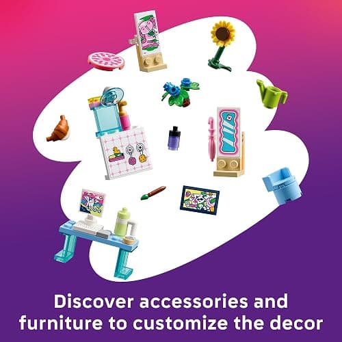 LEGO Friends Creative Dollhouse Suitcase 42697 | Portable Dollhouse, Building Toy for Girls & Boys, Ages 6+, W/ 2 Minidolls & 8 Rooms, 355 pieces, Gift for Birthdays thumbnail 3