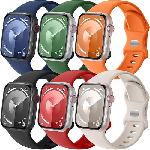 Lenrao 6 Pack Sport Band Compatible with Apple Watch  - Image 1