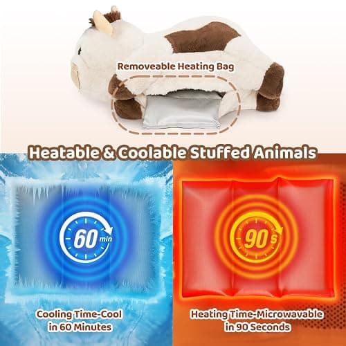 weighted heated stuffed animal 5lbs thumbnail 5