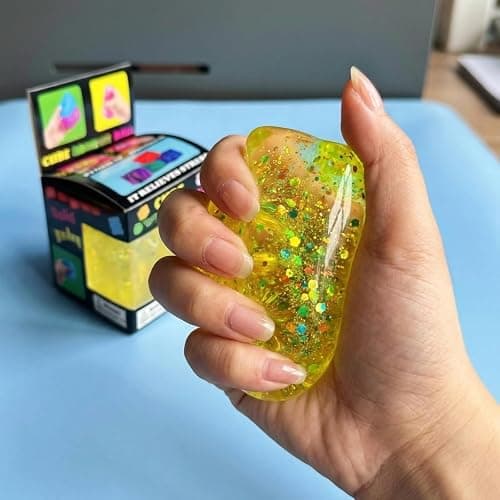 Nice Cube Squishy Stress Cube for Adults,Squishy Slow Rising Fidget Cube Sensory for Anxiety Stress Relief High Density Ice Squeeze Ball Cubes thumbnail 5