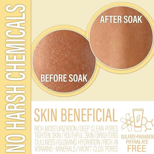 Luxiny Vegan Milk Bath Soak Made with Moisturizing Coconut Milk Powder & Sweet Almond Oil for a Bath Bomb Dust Soothing Fizz & Relaxing Soak, 8 oz. (Vanilla Buttercream) thumbnail 5