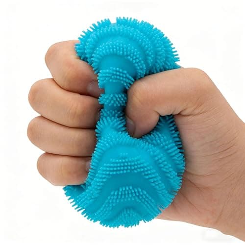 Fuzz Ball Squishy Stress Ball Slow Rising Memory Foam Fidget Squishy Fuzz Balls Adults Anxiety Stress Relief Toys (Blue) thumbnail 8
