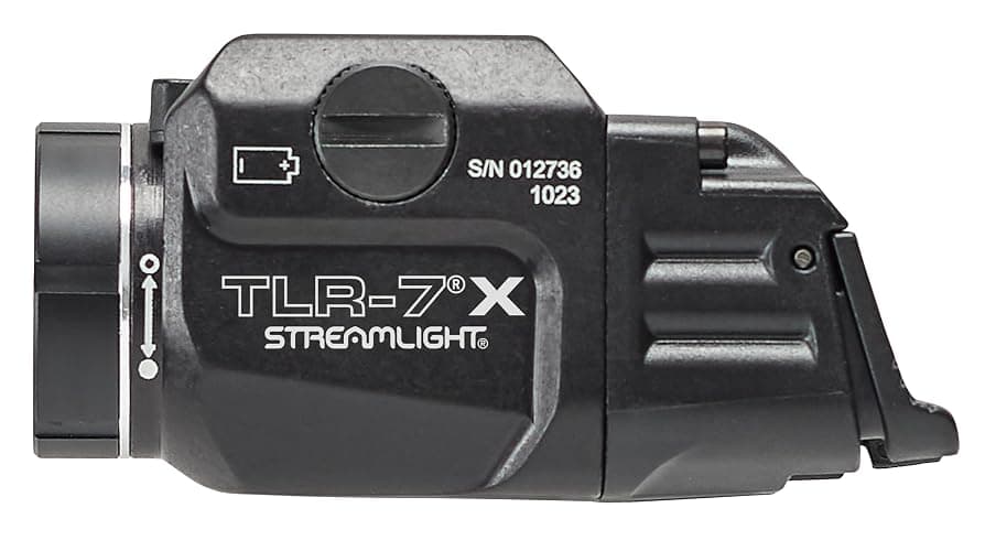 Streamlight 69455 TLR-7 X USB 500-Lumen 5000-Candela Compact Tactical Weapon Light with Interchangeable High & Low Switches and Key Kit, Black thumbnail 7