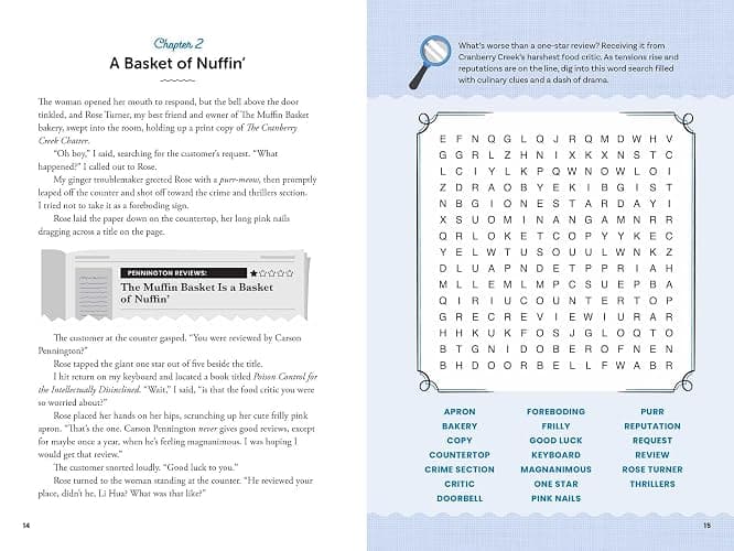 Murder by Muffin: Book 2: Solve the Puzzles―and the Plot of a Cozy Bakery Mystery! (A Cranberry Creek Word Search Mystery) thumbnail 4