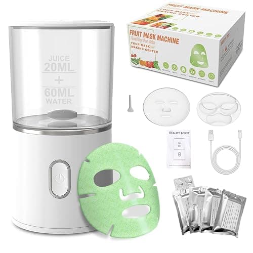 WAONIQ Face Mask Maker Machine, DIY Natural Fruit & Vegetable Mask with 32Pcs Collagen, Automatic Facial Skin Care Machine for SPA Treatments (Rechargeable) - Image 1