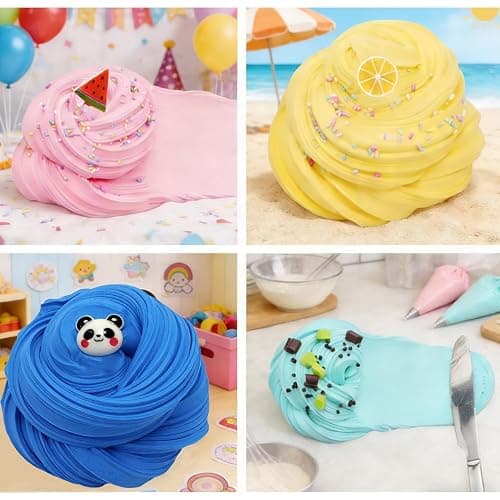 5 Pack Butter Slime Kit,Birthday Gifts for Kids,Party Favors for Girls and Boys,Non-Sticky,Super Soft Stress Relief Toy thumbnail 3
