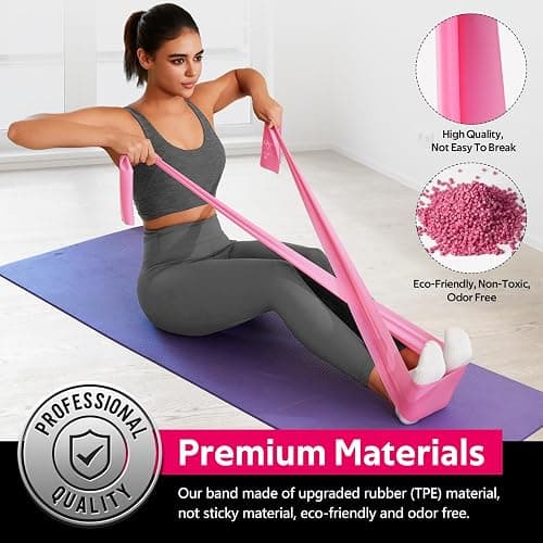 WALITO Resistance Bands for Working Out, Exercise Bands for Women and Men, Workout Bands for Physical Therapy, Stretch, Recovery, Pilates, Rehab, Strength Training and Home Gym thumbnail 3