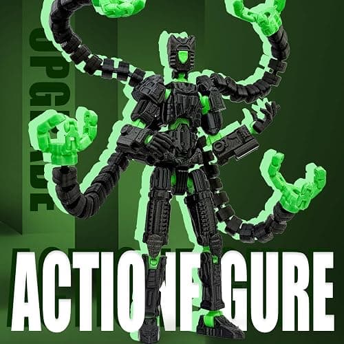 Aesinos T13 Assembly Completed Action Figure 3D Printed Multi-Jointed Movable Nova 13 Robot d13 Accessories Best Birthday Festival Gift Desktop Decorations for Game Lovers thumbnail 6